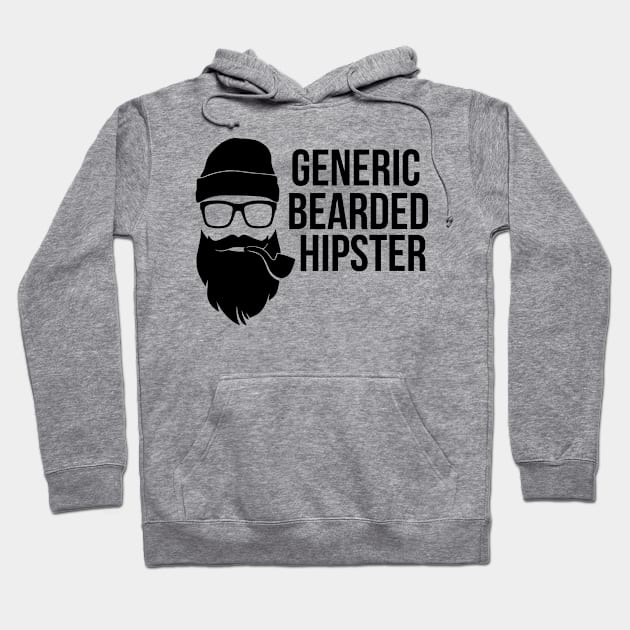 Generic Bearded Hipster - Beard Lover Hoodie by fromherotozero